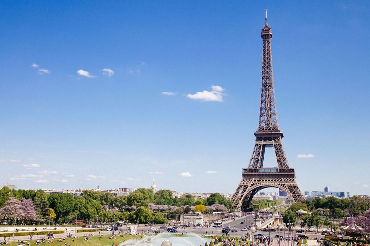 Ikonik Dunia Menara Eiffel Di Perancis Yang Terkenal