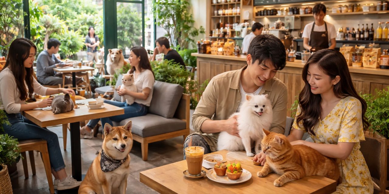 Tempat Usaha Cafe Nongkrong Dengan Hewan Peliharaan
